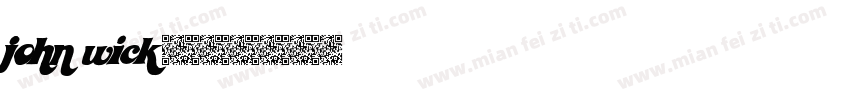 john wick字体转换